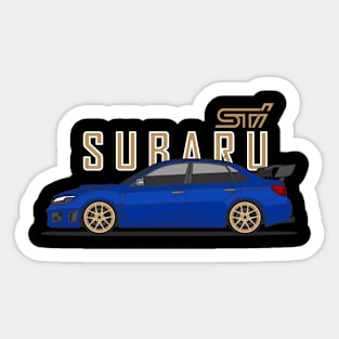 Subie STI Blue Sticker